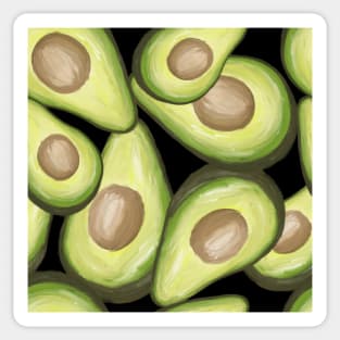 Pattern Avocado Illustration Sticker